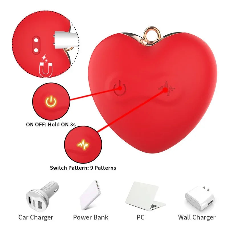 Nipple Clamp Vibrator Breast Stimulatior Magnetic Nipple Clip Sex Toys Necklace for Clitoris Anal Erotic Toys Adults for Couples