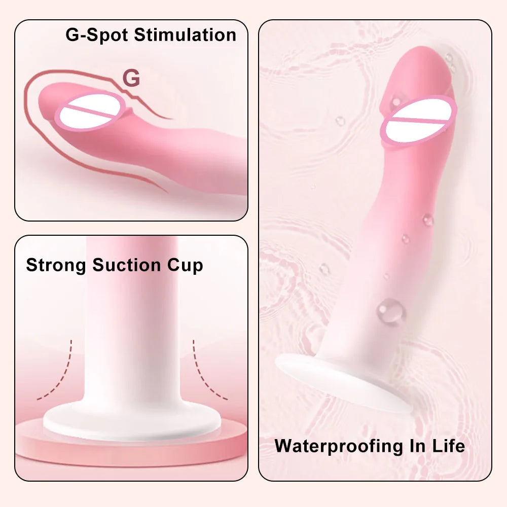 Flexible Liquid Silicone Dildo For Begginner G Spot Personal Massage Tool Suction Cup Anal plug Prosate Massager Female Sex Toy