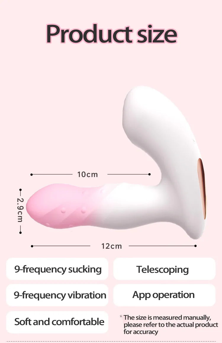 Adult Toys Wearable Clitoris Sucking G Spot Vibrators 9 Modes Clit Vagina Dildo Stimulator APP Control Erotic Sex Toys for Wome