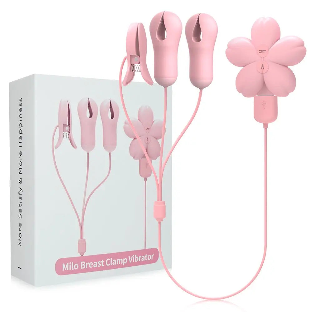 Nipple Clamp Vibrator for Women Labia Powerful Vibration with Clips Breast G Spot Clitoris Stimulator Vibrating Massager Sex Toy