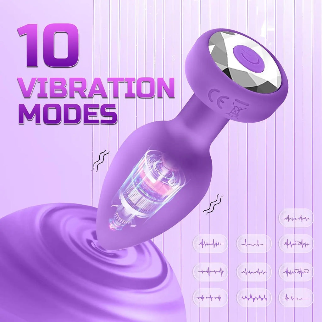 Adult Sex Toys Vibrating Anal Plugs Sex Toys Anal Massage Devices for Backyard Use Soft Rubber for Masturbation