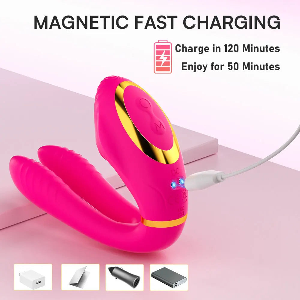 APP Vibrator Double Beat Double Vibration Vaginal Massager Clitoral Stimulator Multi-frequency Conversion Adult Woman Sex Toy