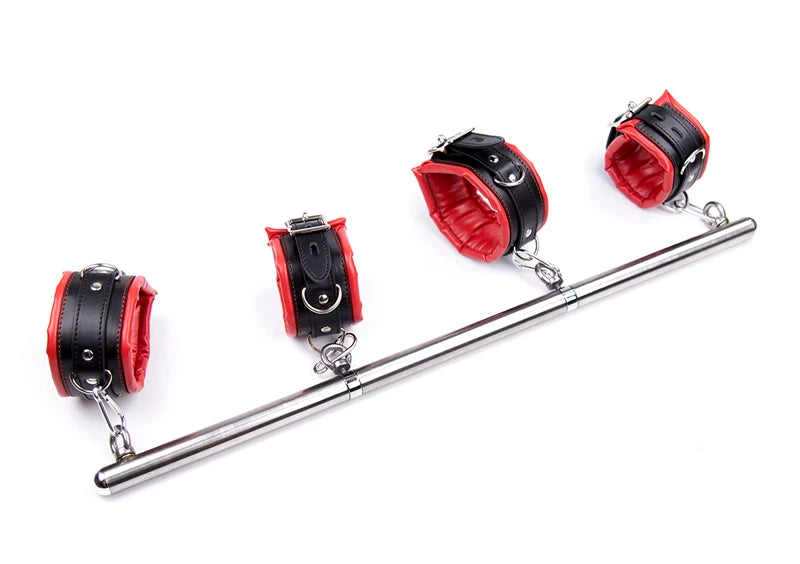 Metal Spreader Bar For Handcuffs & Ankle Cuffs BDSM Slave Restraints Device Bondage Sexy Toys For Couples Adult Games