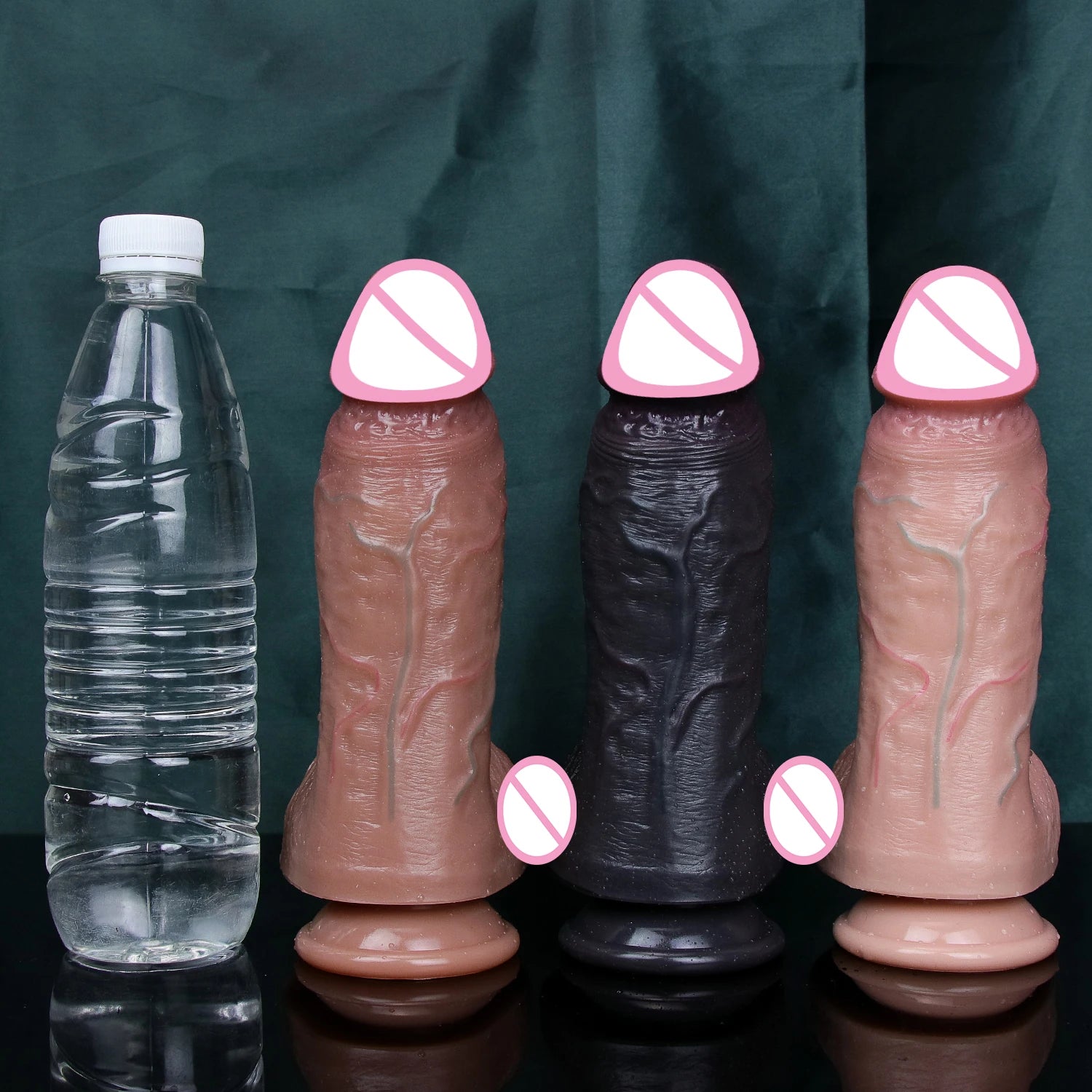 Realistic Flesh Skin Soft Thick Big Dildo Double Silicone Small Penis Woman Man Anal Sex Toy Suction Cup Dick Masturbators Cock