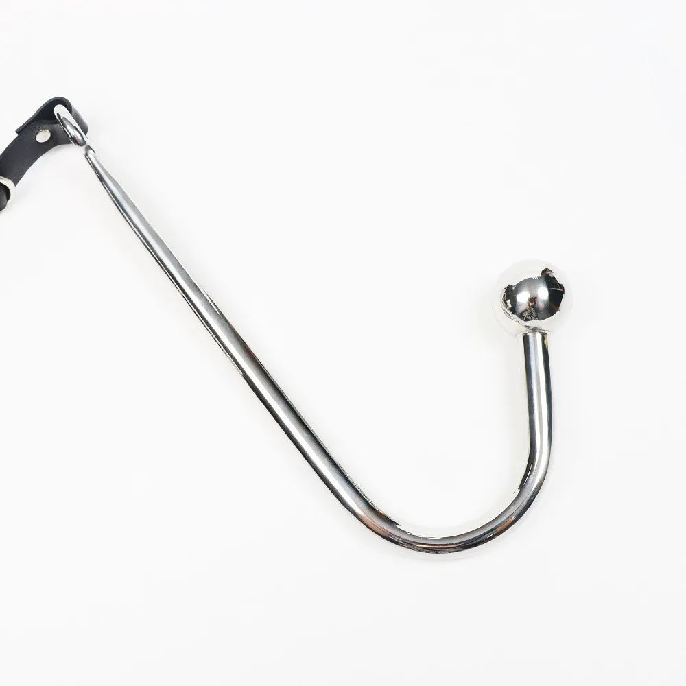 SM Metal Anal Hook Adult Sex Toy Forced Restraint Assistant Tight Bodysuit Anal Masturbation Couple Erotic Adult Products