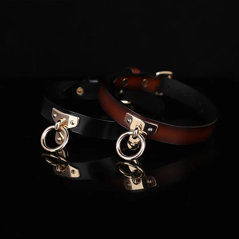 sm props bondage leather collar slave bed neck bondage with belt BDSM erotic sex toys women couple adult games