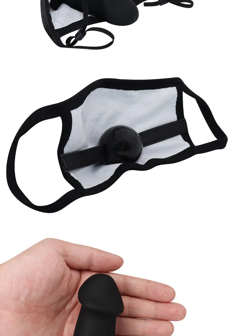 Erotic Toys Kits Silicone Mask Penis Women Detachable Masks Ball Go Out Wear BDSM Toy Dildo Sex Toy For Couples Adult Toys 18+
