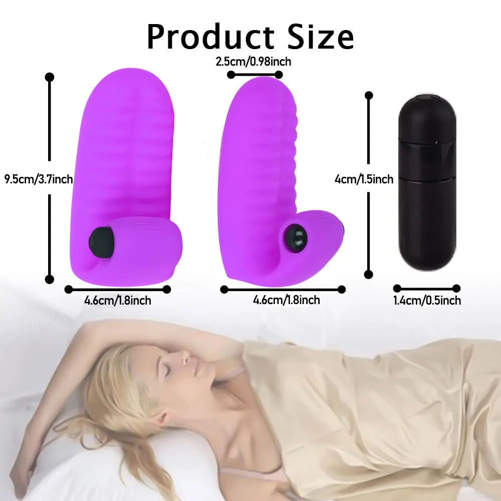 Sex Toys For Women Finger Sleeve Vibrator Clitoris Stimulate G Spot Orgasm Massager Female Masturbator Adult Products Lesbian