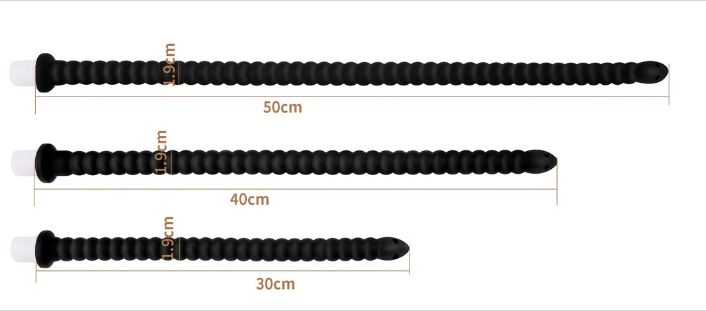 Long Silicone Butt Plug Vaginal Douche Tail Plug Accessory Suitable for Couples Deep Penetration Experience Adult Sex Toys 18+