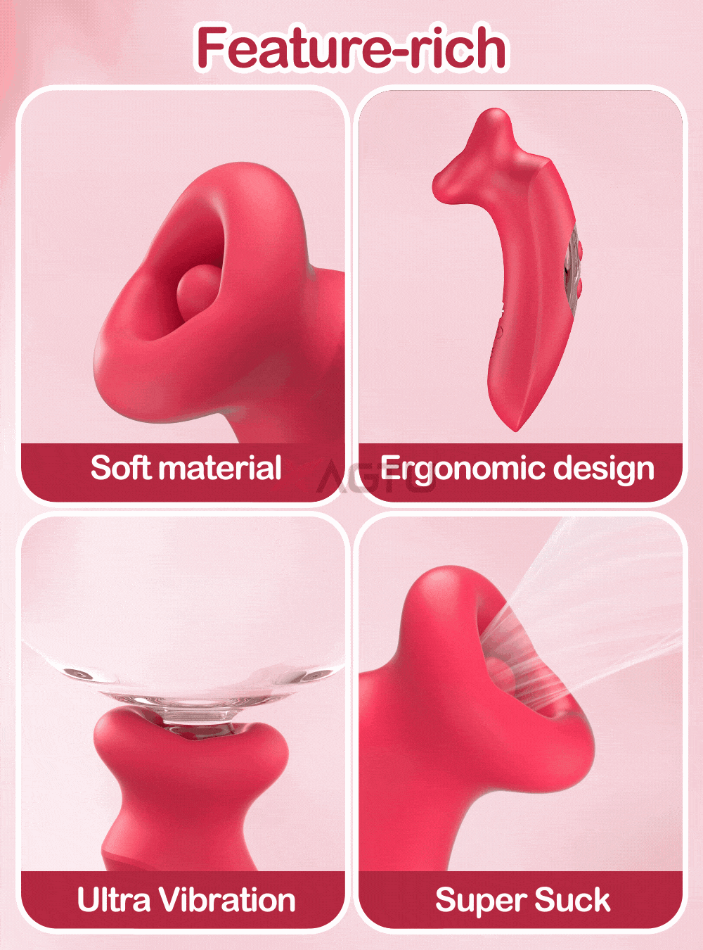 Adult Toys Tongue Licking Vibrator Clitoris Stimulator Dildo Vibrator Masturbation Tools Women Vagina Vibration Adult Supplies