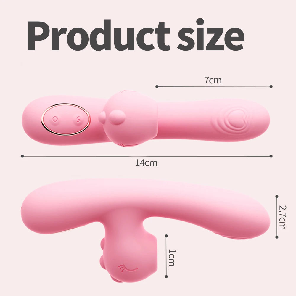 Powerful Vibrator For Women Dildo Clitoris Stimulator Wand Female Masturbation Adult Couple Sex Toys Tongue Licking & Vibration