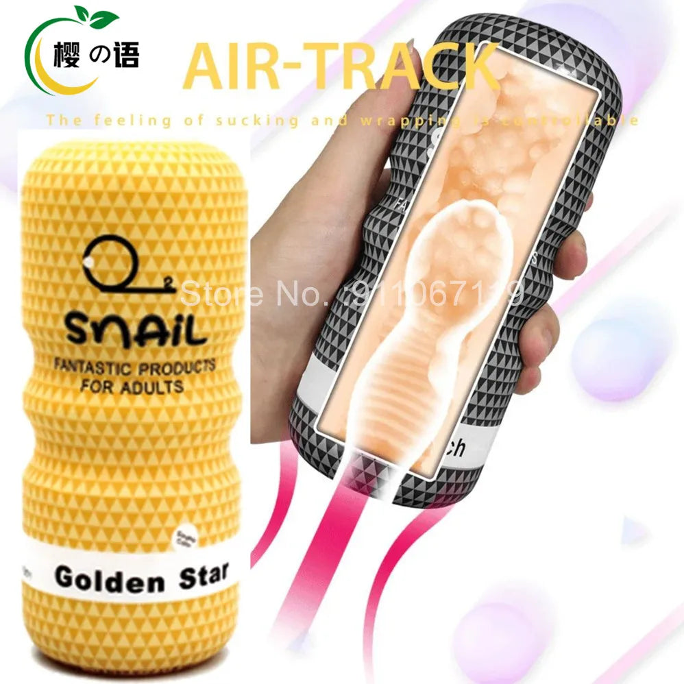 Male Masturbator Realistic Vagina Pussy Anus Anal Oral Masurbation Machine Snail Aircraft Cup Sex Toys for Men 18 Adult Supplies