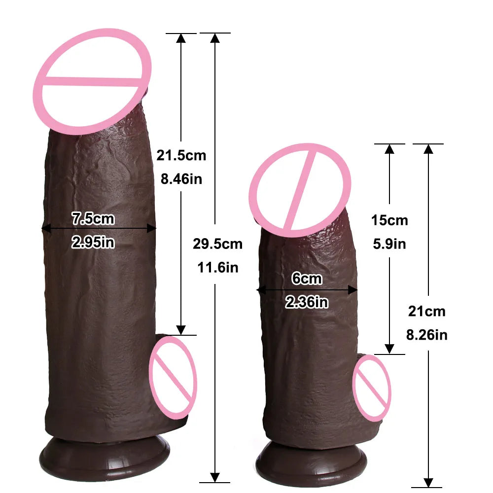 Huge Silicone Dildo Emale Clit G Spot Orgasm Penis with Sucker Female Masturbator Lesbian Anal Adult Vagina Sex Toy Masturbator
