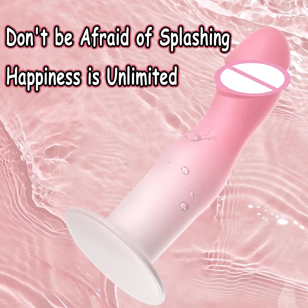 Flexible Liquid Silicone Dildo For Begginner G Spot Personal Massage Tool Suction Cup Anal plug Prosate Massager Female Sex Toy