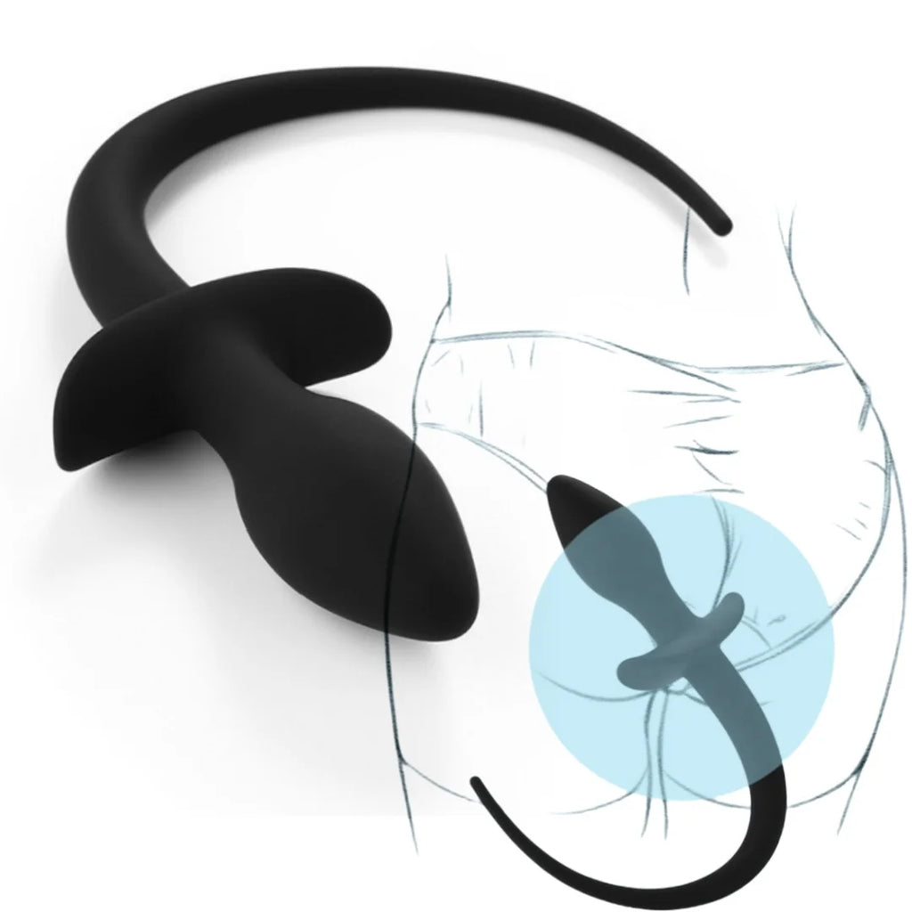 Silicone Dog Tail Anal Plug Cosplay Slave Butt Plug Prostate Massage Stimulator Sex Toys For Female Male Gay Erotic Tails Anus