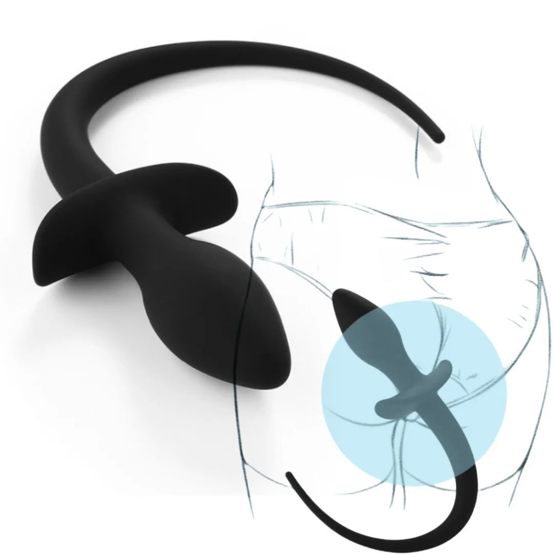 Silicone Dog Tail Anal Plug Cosplay Slave Butt Plug Prostate Massage Stimulator Sex Toys For Female Male Gay Erotic Tails Anus