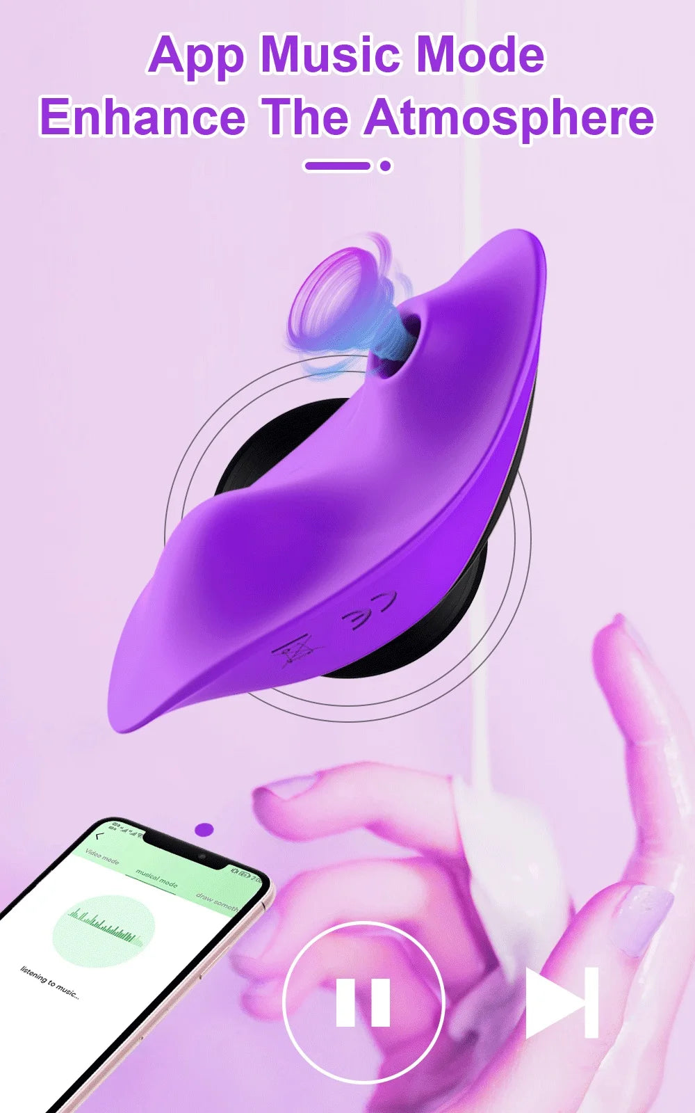 2 in 1 Sucker Vibrator Wearable Clit Sucking Vibrator Vagina Clitoris Stimulator Female Masturbator Sex Toy for Adults Couples