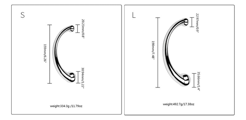 Metal Anal Plug Double Ended Stainless Steel G Spot Wand Butt Plug Prostate Massage Anal Dildo Plug Adult Sex Toys for Men Women