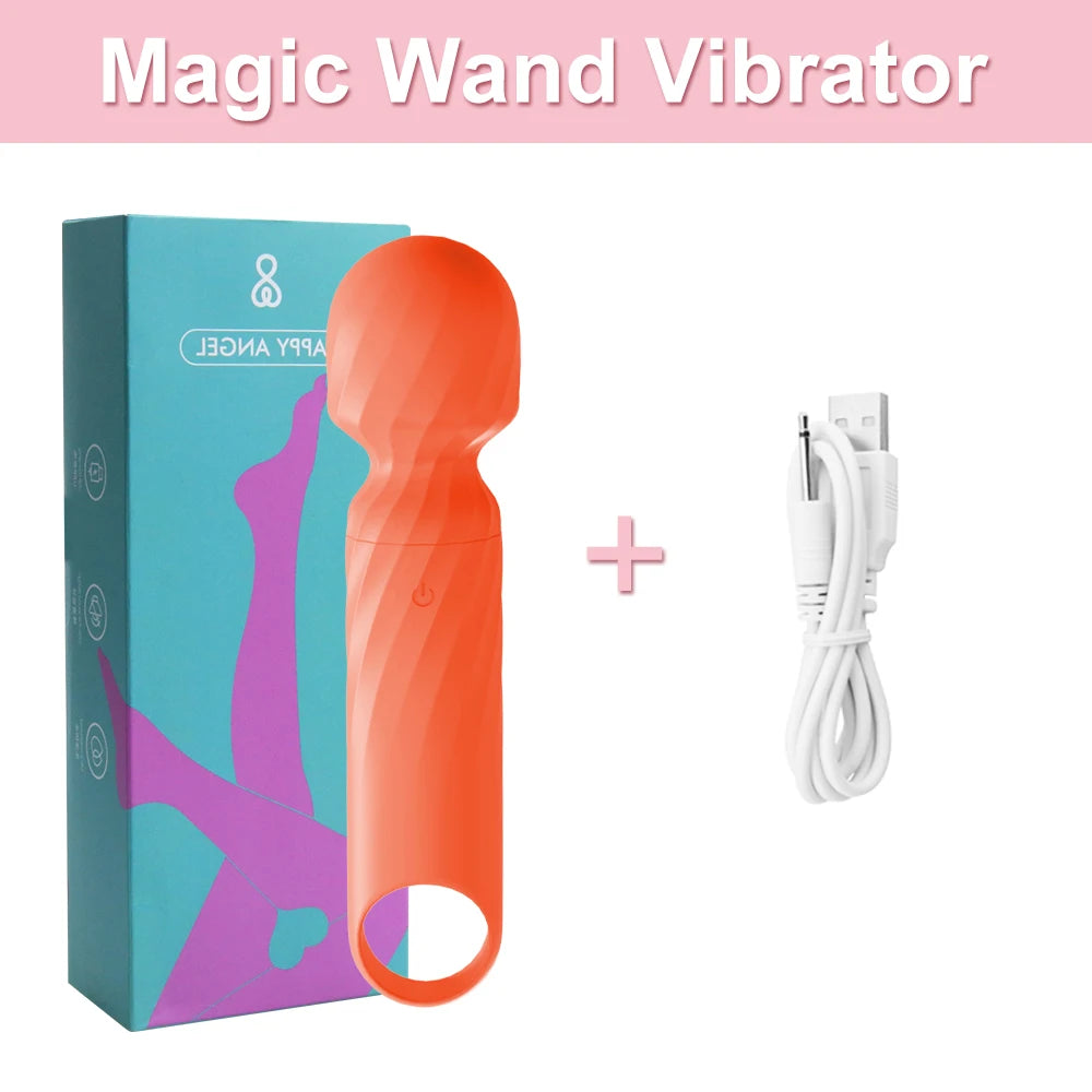 Mini Magic Wand Vibrator Sex Toys for Women Clitoris Stimulator AV Stick G Spot Vagina Massager Vibrating Dildo Masturbator