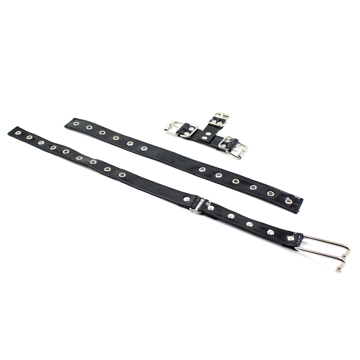 Bdsm Slave Metal Nose Hook,Oral Fixation Fetish Open Mouth Bite Gag with Nose Clip,SM Leather Head Bondage Harness Strap Sex Toy