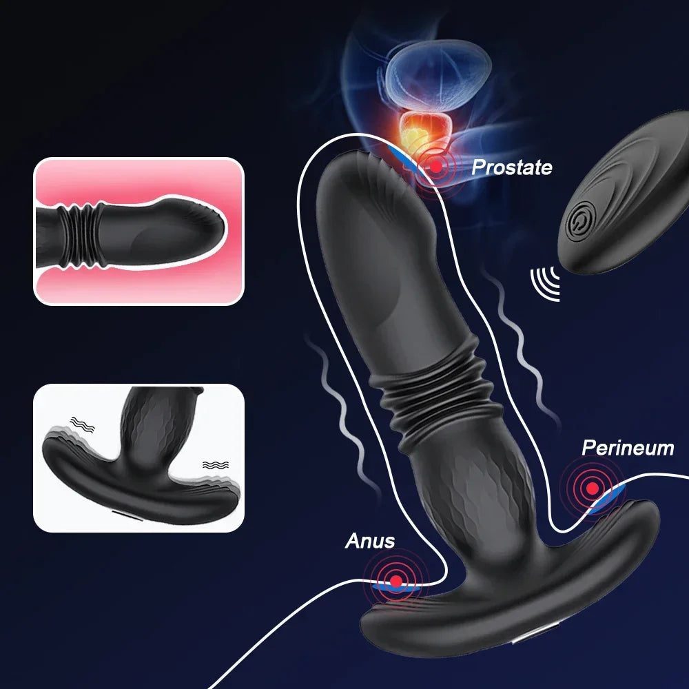 Sex Tooys for Men Vibrator Butt Plug Wireless Remote Prostate Massager Ass Adult Goods Sex Toys for Mens Women Butt Plug 18+