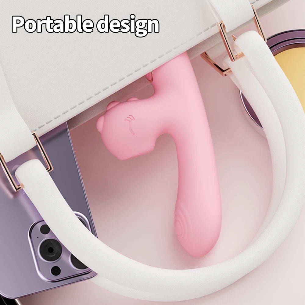 Powerful Vibrator For Women Dildo Clitoris Stimulator Wand Female Masturbation Adult Couple Sex Toys Tongue Licking & Vibration