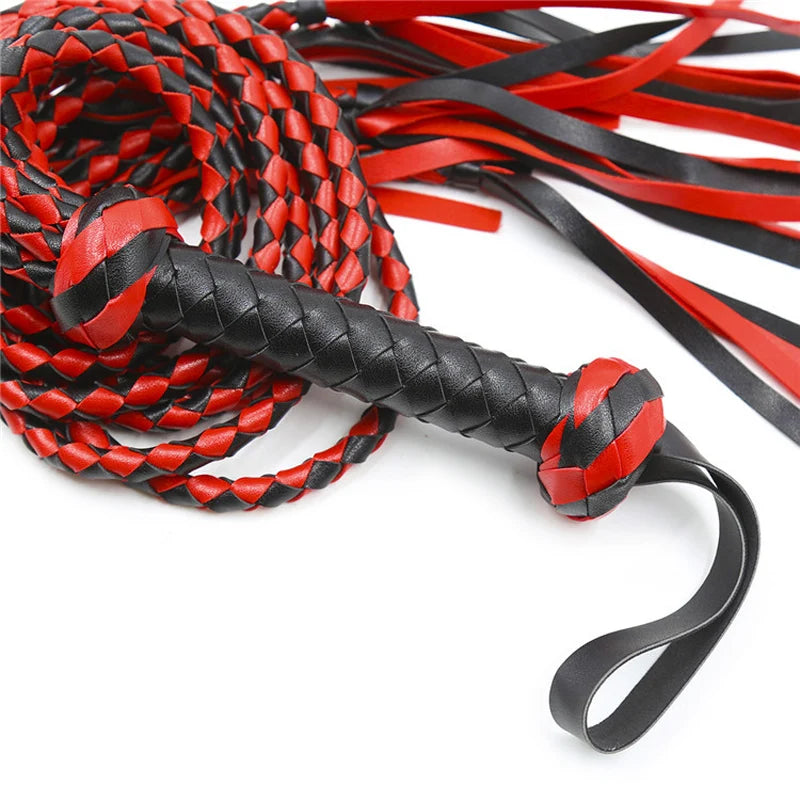 8 Braids Slave Bdsm Whip Sex Toys for Womans Couples Adult Games Bdsm Spanking Flogger Whip Bondage Restraints Leather Whips