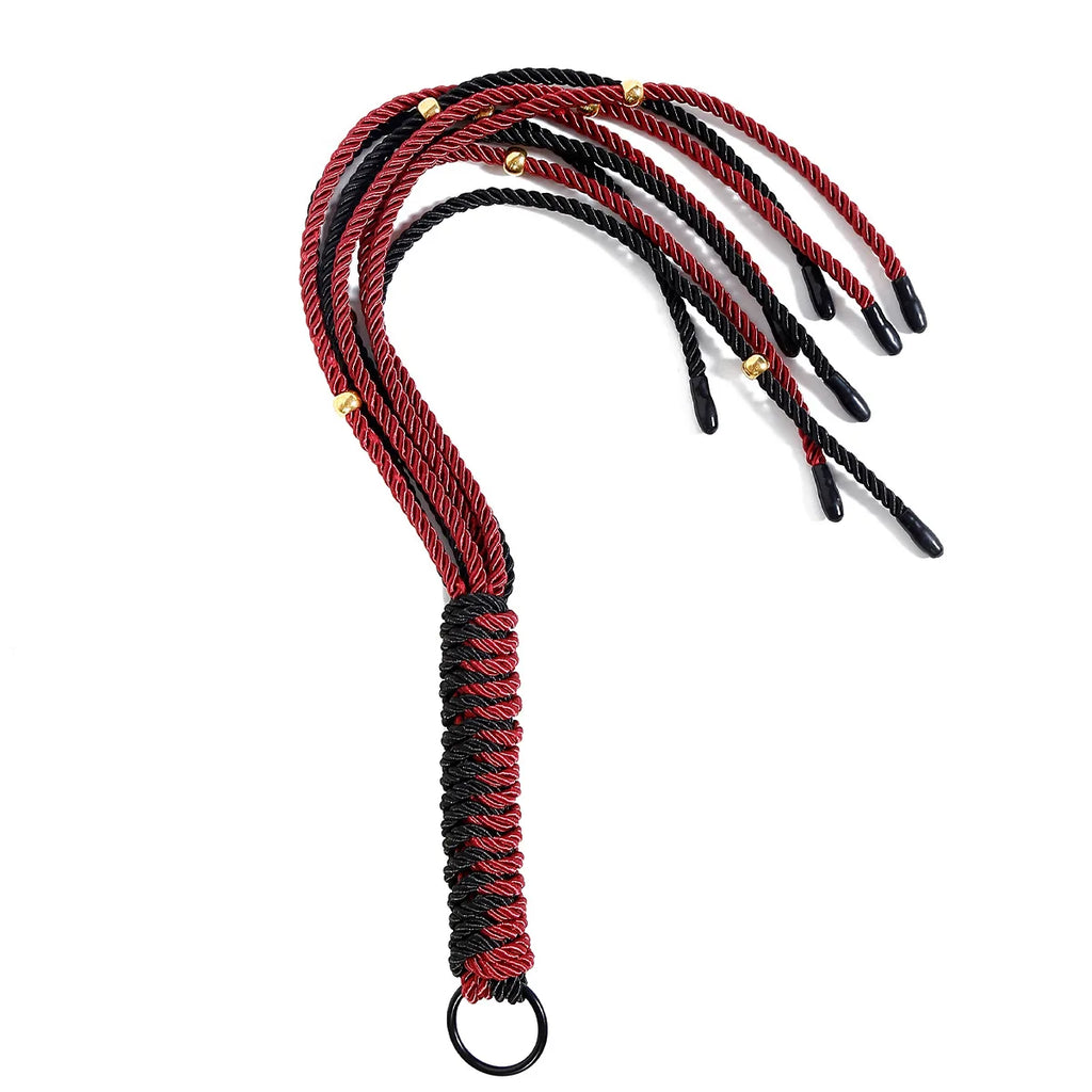 New 64cm Long BDSM Sex Whips Braided Tails Long Handle Wrapped Whips Female Sex Toys for Couples Erotic Adult Flirting Tools