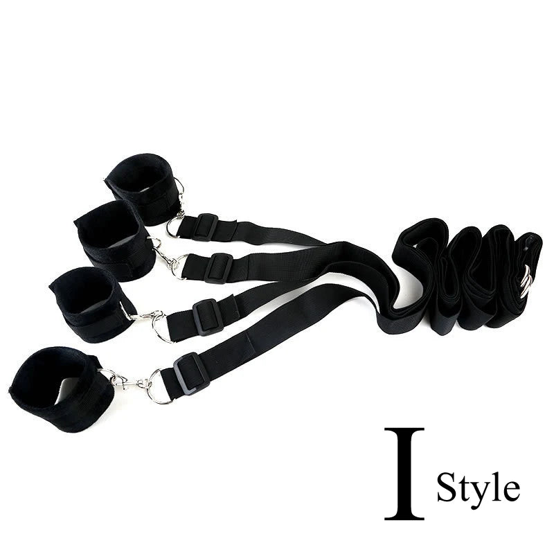 BDSM Bed Strap Bondage Binding On The Bed Binding Adult Sex Toys Sex Bondage Belt Bed Flirting Handcuffs Footcuffs Self Bondage