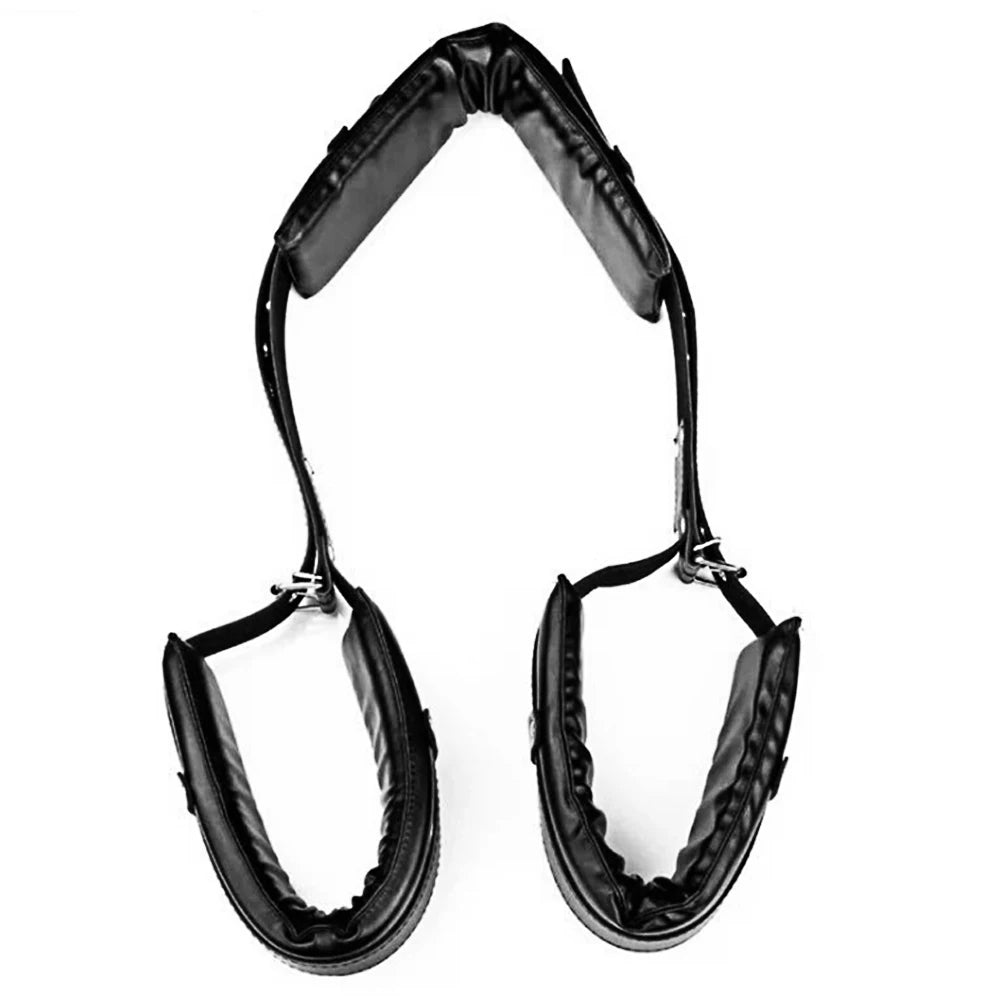 BDSM Adult SM Sex Restraint Handcuffs Slave Tools Bdsm Sexy Wrist To Ankle Cuffs Open Leg Hand Toys Bondage For Couples 18+