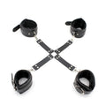 Leather Handcuffs BDSM Bondage Restraint Flirting Slave Exotic Accessories Toys For Couple Games Handcuff&amp  Ankle Cuffs Adult