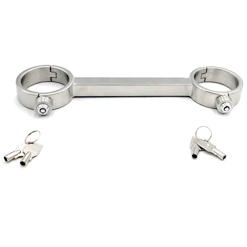 Stainless Steel Spreader Bar Lockable Hand Ankle BDSM Bondage Cuffs Adult Games Restraints Handcuffs Sex Toys For Couples Woman