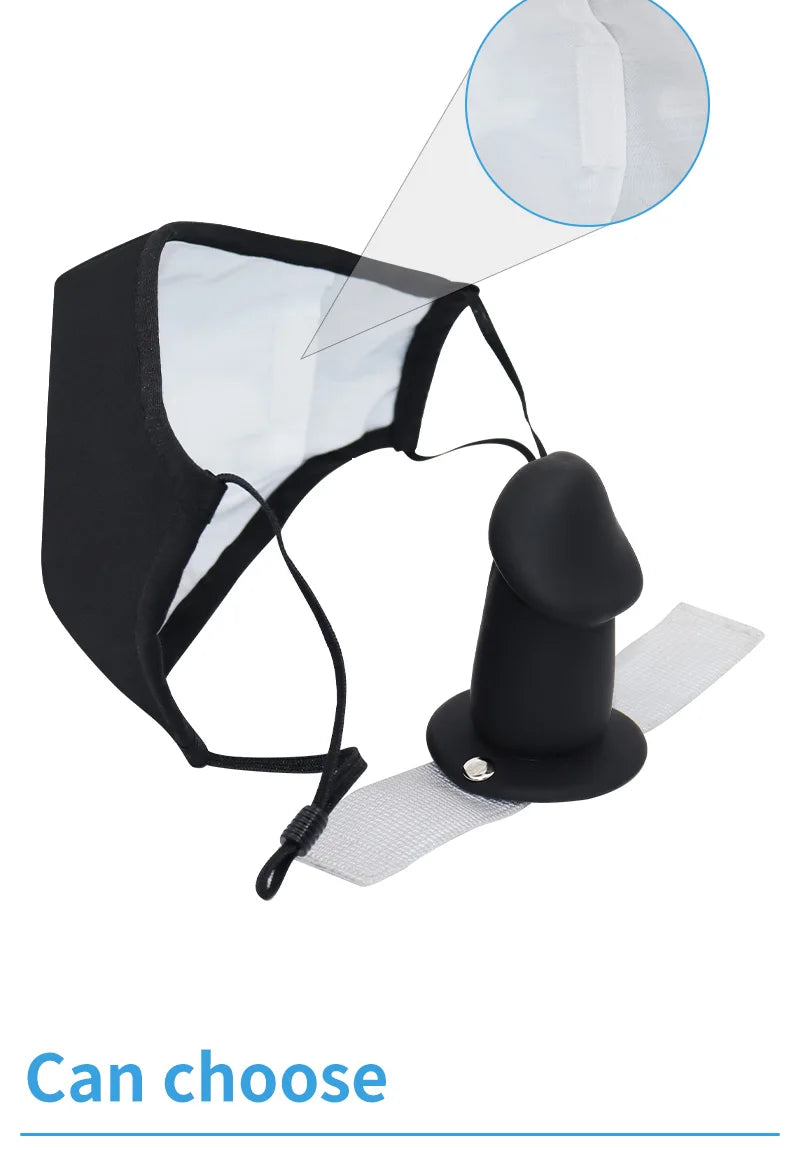 Erotic Toys Kits Silicone Mask Penis Women Detachable Masks Ball Go Out Wear BDSM Toy Dildo Sex Toy For Couples Adult Toys 18+