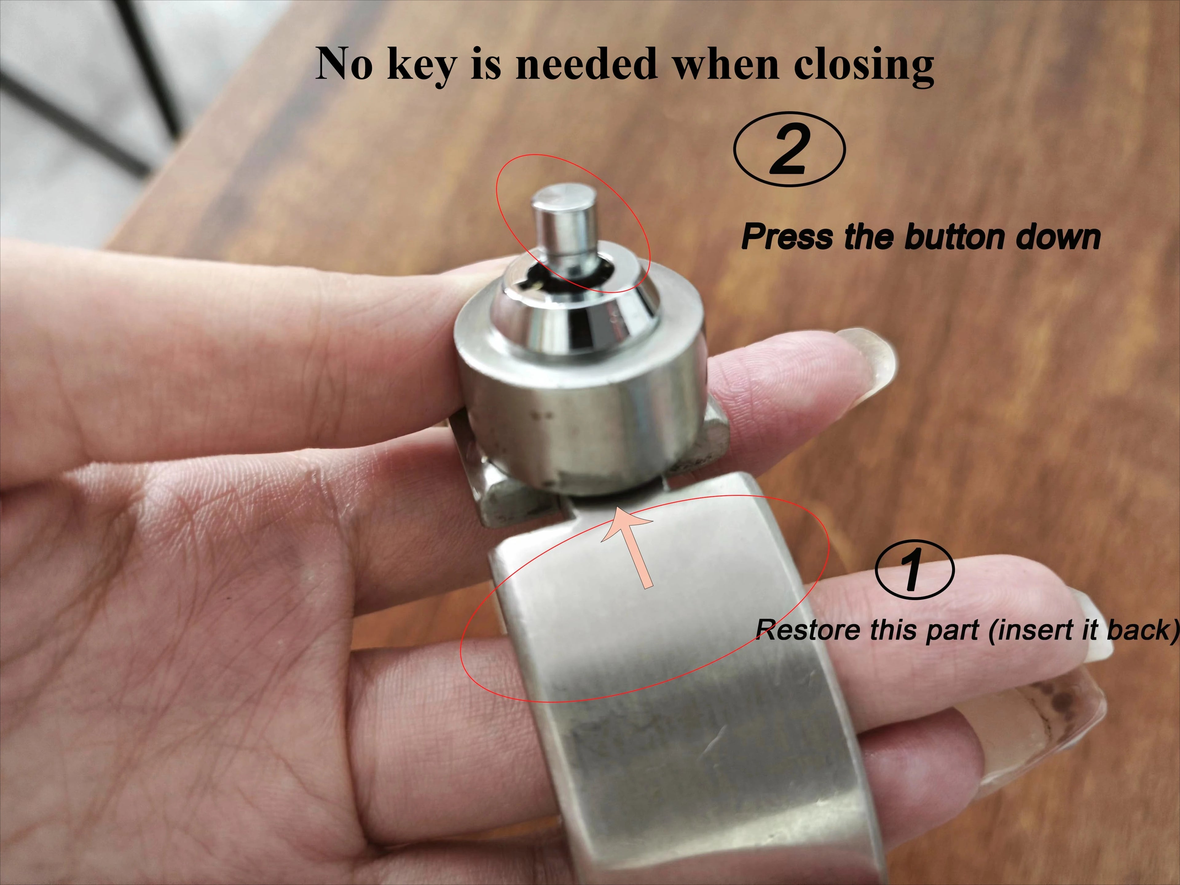 Stainless Steel Bondage Handcuffs Shackles Neck Collar Restraint Wrist Lock BDSM with Chain Set Adult Game Sex Toys for Couple