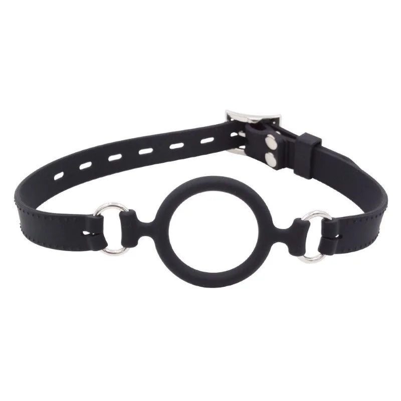 Silicone Ring Gag Mouth Restraint SM Toy for Couples Open Mouth Training Oral Play Fetish Bondage Adult Toy for Men and Women