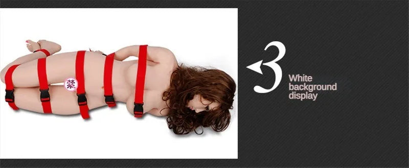 7Pcs/Set Harness Strap Handcuffs Slave SM Bondage Belt Fantasy BDSM Bondage Rope Fetish Restraints Adult Sex Toys for Men Women