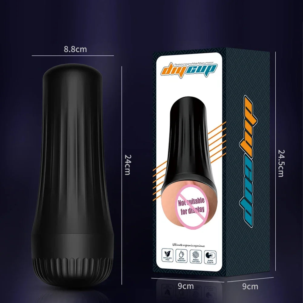 Realistic Rubber Vagina  Soft Pocket  Pussy Deep Throat  Male Masturbator Cup Adult Supplies Sexy Toys for Man JoinJJtoy