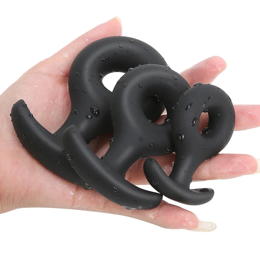 Hollow Wearable Soft Small Silicone Anal Plug Dildo Butt Plug Sex Toys for Adult Beginner Anus Trainer Anal Toy for Men Sex Shop