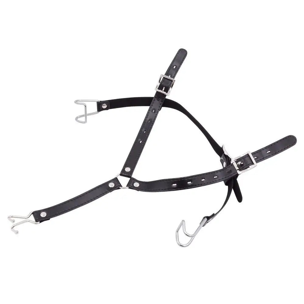 SM Mouth Gag BDSM Mouth Plug Spreader Sex Toy Set Women Slave Oral Sex Trainer Adult Metal Ring Gag Flirting Open Mouth Harness