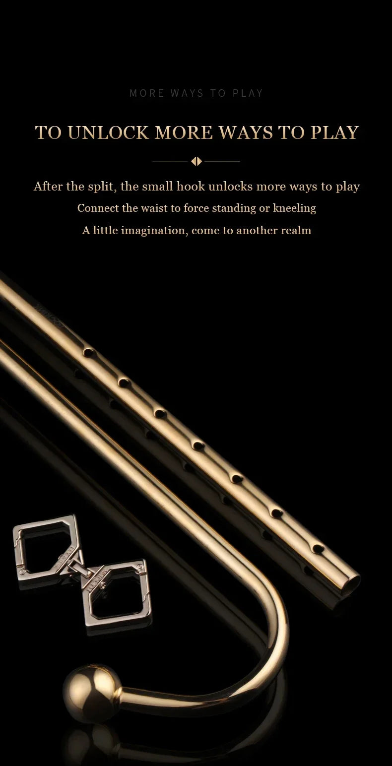 LOCKINK Metal Anal Hook Couple Adults Toys SM Posterior Anal Dilation Single Bead Adjustable Restraint Equipment for Men Women