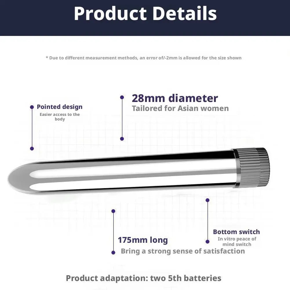 7Inch Vibrating Dildo for Women, Portable Bullet Vibrador Dildo Vibrator Clitoris Stimulator G-spot Massager Sex Toy Masturbator
