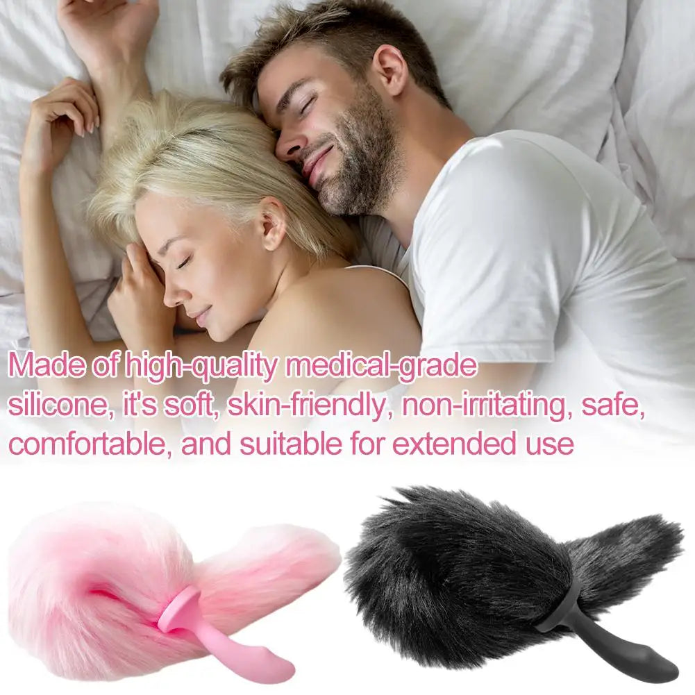 Silicone Sexy Fox Tail Anal Plug Anal Dilator For Women Men Butt Plug Dildos Small Tail Anal Plug Cosplay Sex Toys For Adult