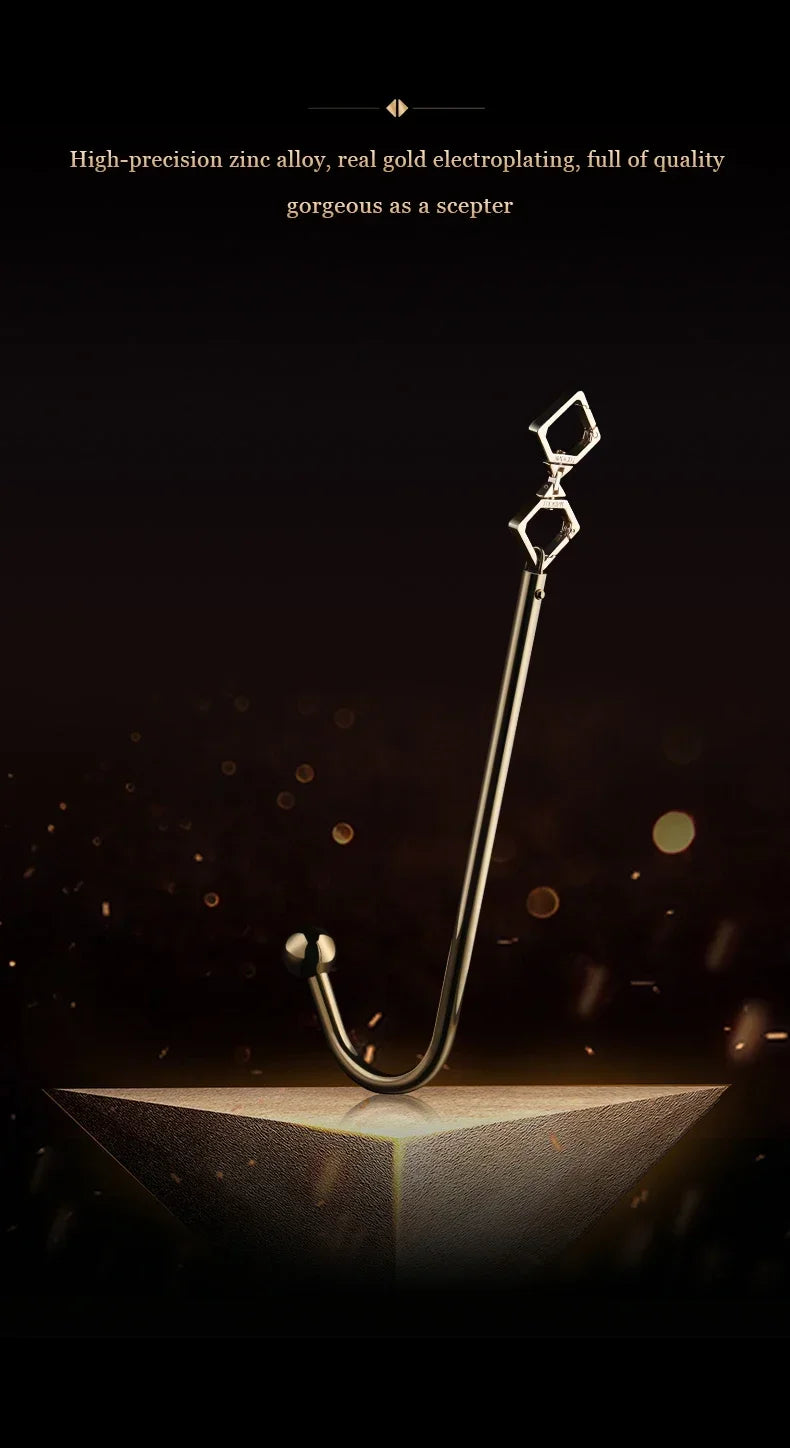 LOCKINK Metal Anal Hook Couple Adults Toys SM Posterior Anal Dilation Single Bead Adjustable Restraint Equipment for Men Women