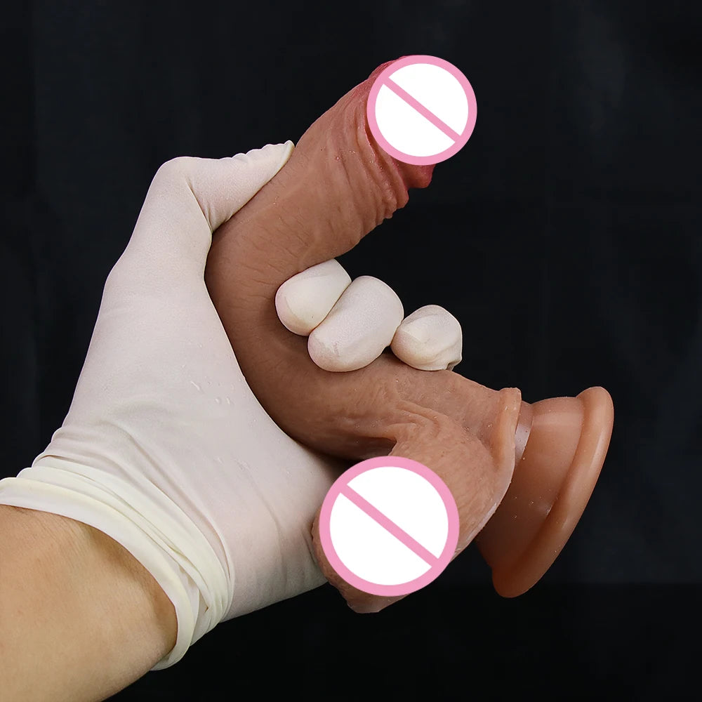 32CM Realistic Silicone Dildo Super Large Penis Sex Toy For Men Women With Thick Glans Real Dong Powerful Suction Cup Stiff Cock