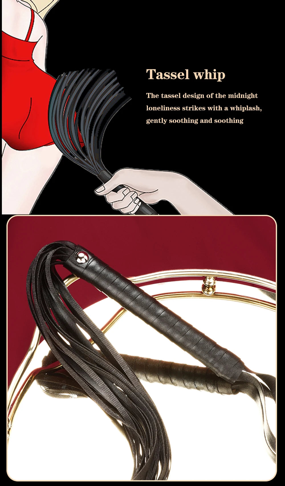 BDSM Bondage Restraint Kit 10 Pieces Drawstrings Collars Eye Masks Mouth Balls Whips Cotton Ropes Nipple Clamps Rope for Couple