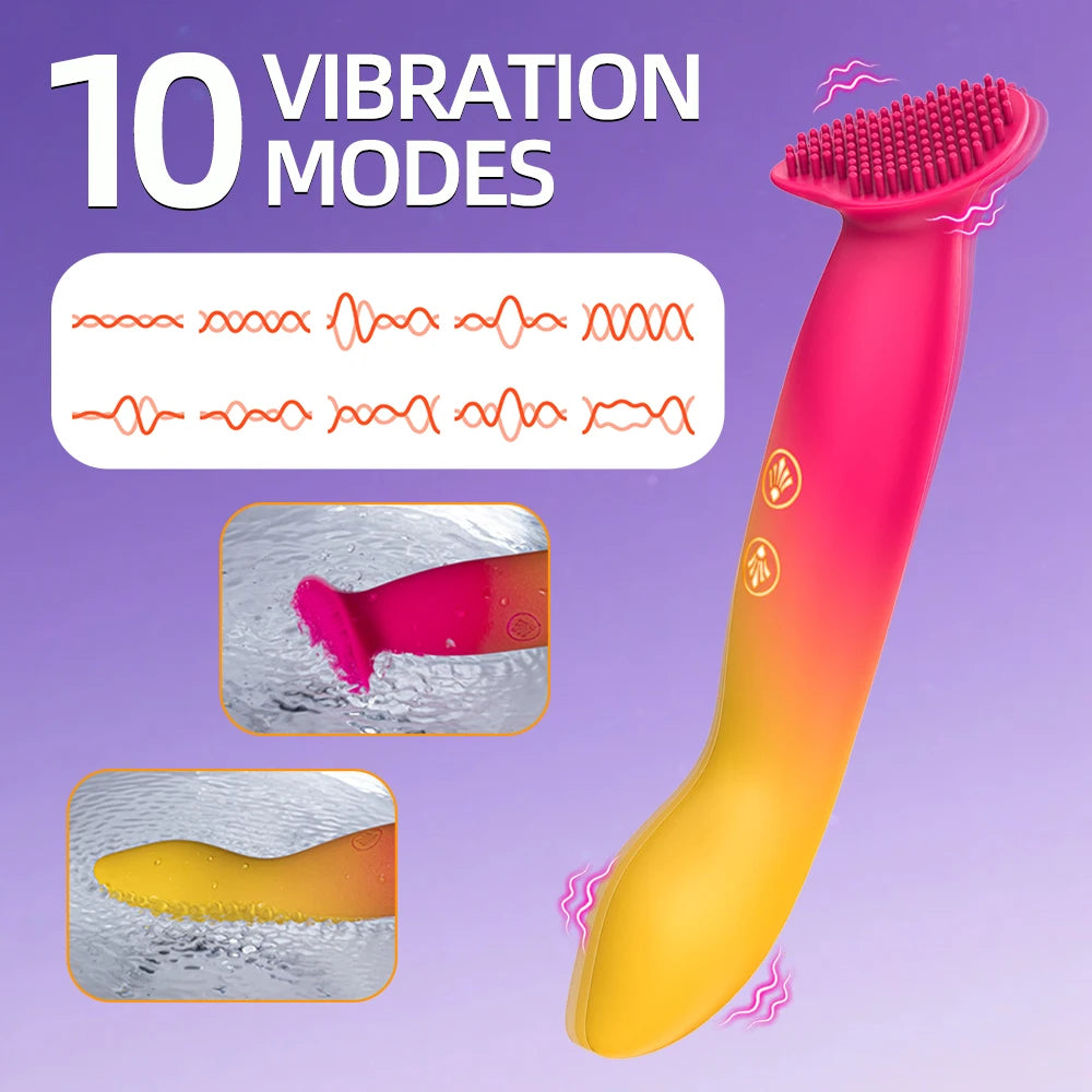 Mini Vibrator Adult Vibrator With 10 Vibration Modes Clitoral Nipple Stimulator Adult Women Toy Flirting Massage Pen