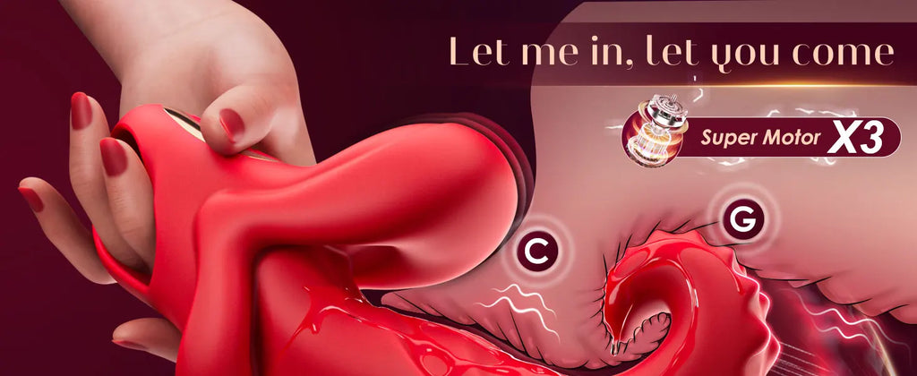 Vibrator Adult Sex Rose Toy for Women Tongue G Spot Clit Stimulator Thrusting Vibration Pleasure Tools for Female Couples