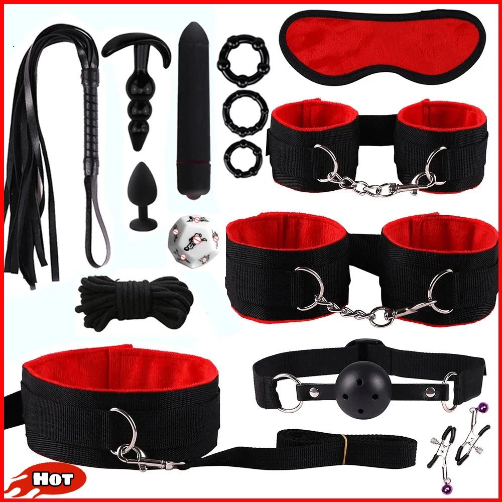 Sex toys for women BDSM sexual couples kit erotic accessories handcuffs for session Anal plug sex game Adult Sexy Toys sexy shop