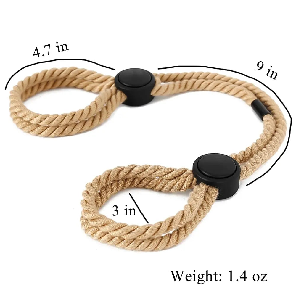 BDSM Sex Handcuff SM Hand Restraint Erotic Shackle Binds Sex Rope Slave Bondage Sexope Ankle Cuffs Backhandcuff Easy to Use Toy