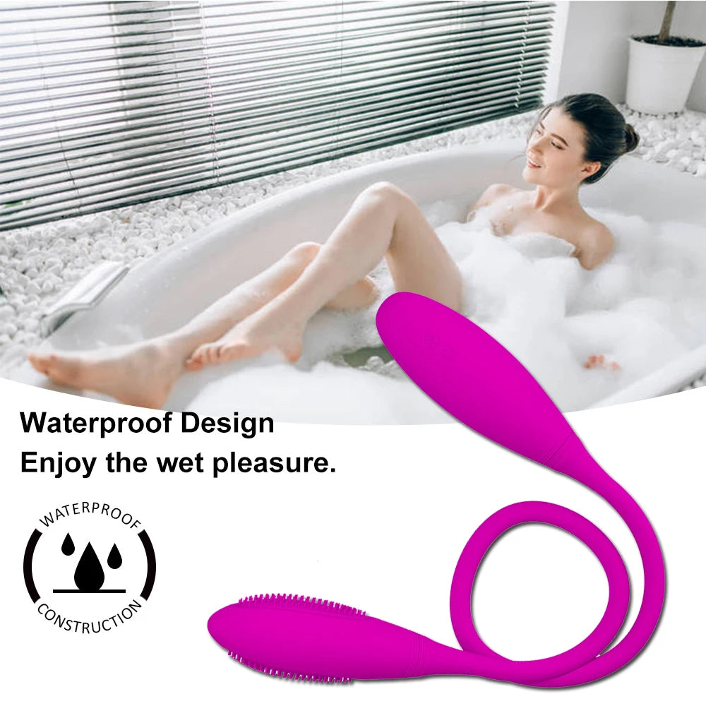 Double-headed Sex Toys for Women Vagina Clitoris Stimulate Vibrator Couple Resonance Masturbator Adult Toys Female Erotic Sextoy